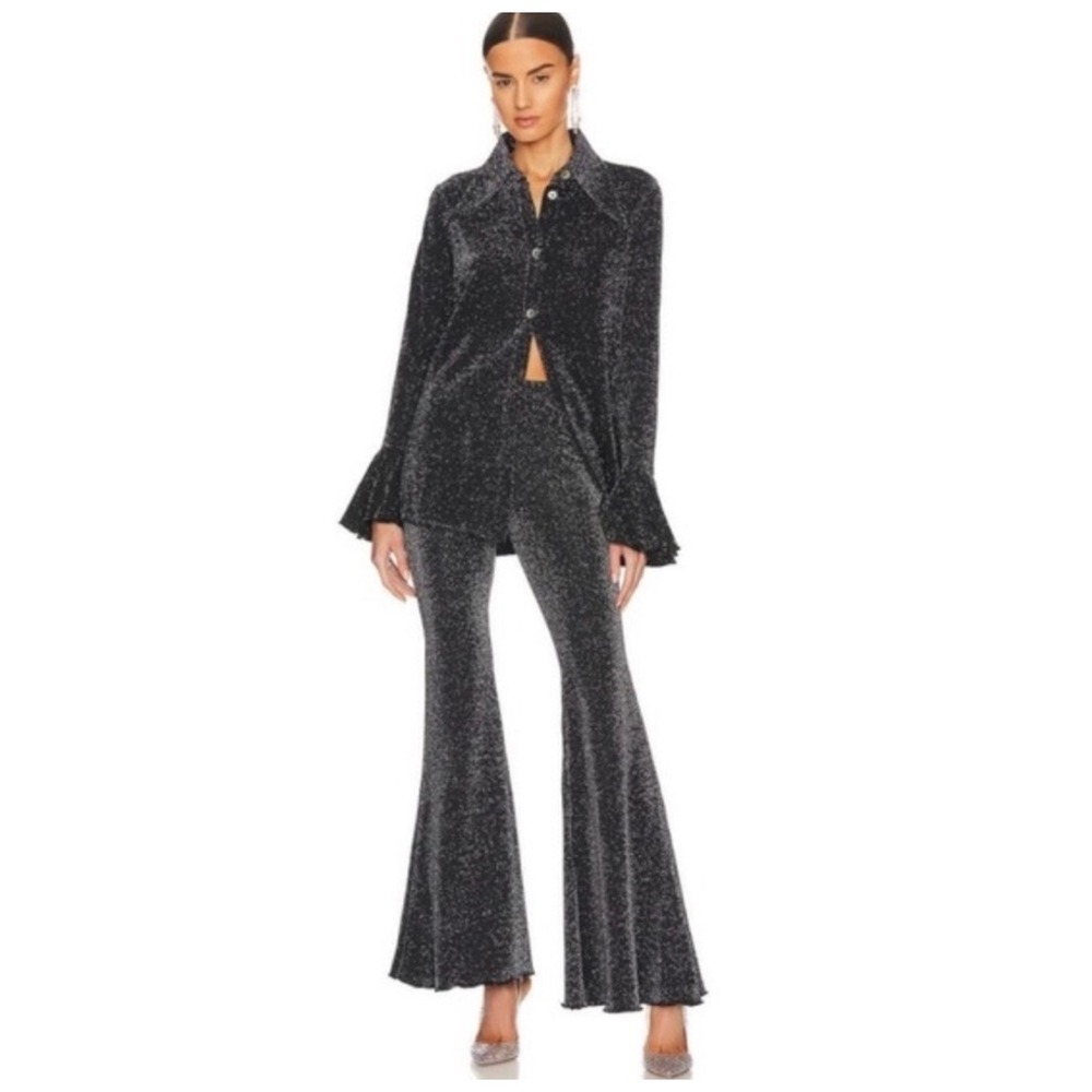 Sleeper Cosmos Metallic Stretch‎ Lounge Set – Black Size Small NWT